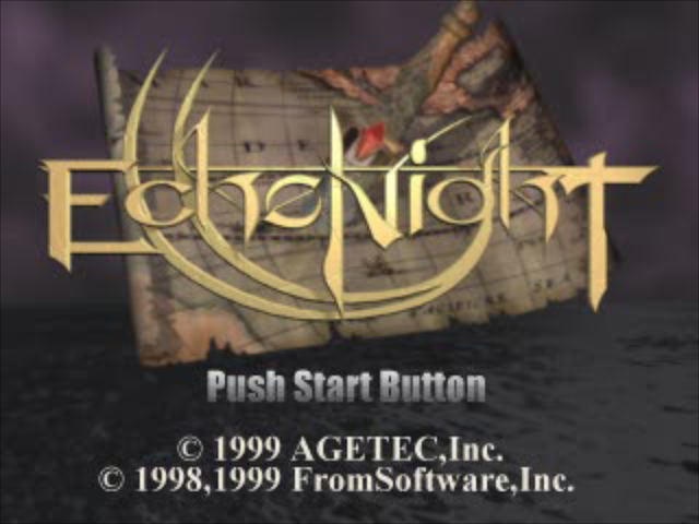Echo Night title screen for Playstation